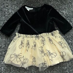 Pippa & Julie Black and Gold Formal Dress